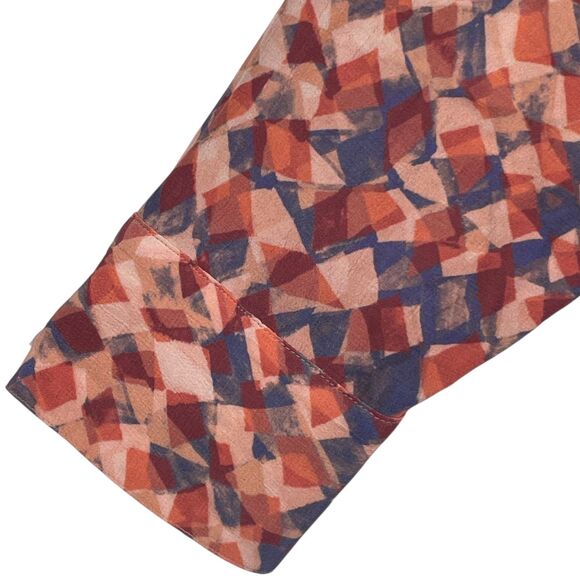 Soft Surroundings Atacama Patchwork Maxi Dress 1X Boho Orange Blue - Picture 8 of 16